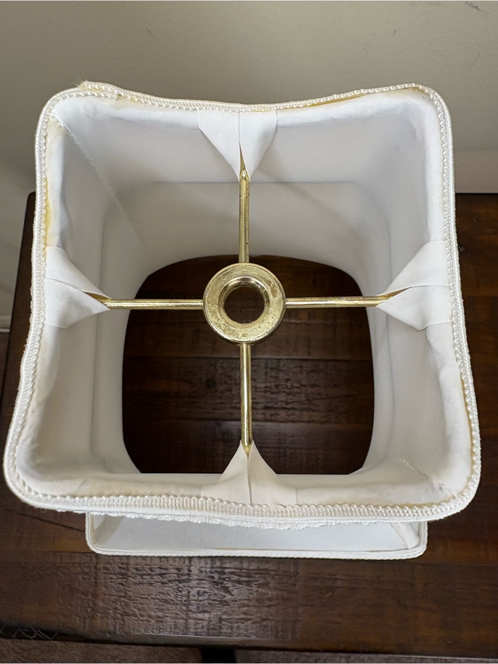 White Royal Designs Fancy Square Bell Lamp Shade - Picture 9 of 12